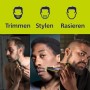 Philips QP2520/30 OneBlade Rade, Regola e rifinisce la barba di qualsiasi lunghezza, 3 Pettini Regolabarba + 1 Lama di Ricambio