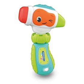 Baby Clementoni - 17327 - Donatello Il Martello - Gioco Prima Infanzia - Giocattolo Elettronico Parlante (Batterie Incluse), Bam
