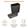 AmazonBasics - Distruggidocumenti 8 fogli, taglio a striscioline, con funzione distruggi CD e carte di credito, Grigio