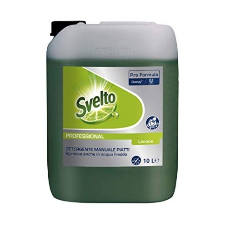 Svelto Svelto Più Limone - Detergente Piatti a Mano Professionale - 10 L