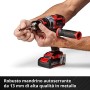 Einhell 4513861 Te-CD 18 Li-I Bl, Trapano a Percussione 2X2.0 Ah, Aluminio, Nero, Rosso