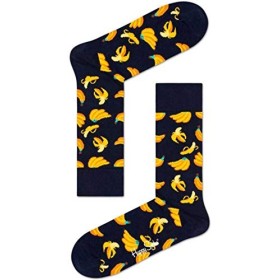 Happy Socks Banana Sock Calze, Multicolore (Multicolour 650), 4-7 Donna