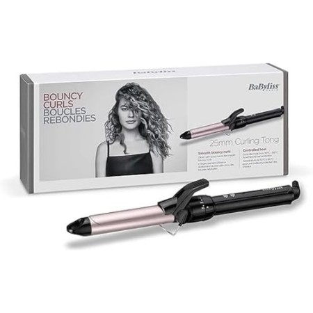 BaByliss C325E Pro 180 Medium Ferro Arriccia Capelli, Satin Touch, 25 mm