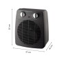 Rowenta SO2210 Compact Power Termoventilatore Potente e Compatto, Riscalda e Raffredda Gli Ambienti, Ottimo per Qualsiasi Stagio