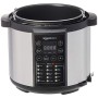 AmazonBasics - Vaporiera elettrica multiuso 23 in 1, 5,5 litri, 1.000 W, in acciaio inossidabile spazzolato, con ricettario incl