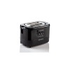 Ariete 159 Toastime Tostapane 2 Fette con Pinze con Funzione Scongelamento E Riscaldamento, 700 W, Acciaio Inossidabile, Nero