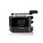 Ariete 159 Toastime Tostapane 2 Fette con Pinze con Funzione Scongelamento E Riscaldamento, 700 W, Acciaio Inossidabile, Nero