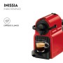 Nespresso Inissia Macchina per caffé espresso, a capsule, 1260 W, 0.7 L, Rosso (Ruby Red)