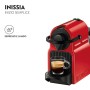 Nespresso Inissia Macchina per caffé espresso, a capsule, 1260 W, 0.7 L, Rosso (Ruby Red)