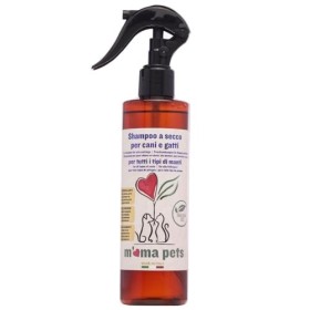 m'ma pets Shampoo a Secco per Cani e Gatti - Ideale per Un Lavaggio Veloce Senza l'utilizzo di Acqua - 250 Ml
