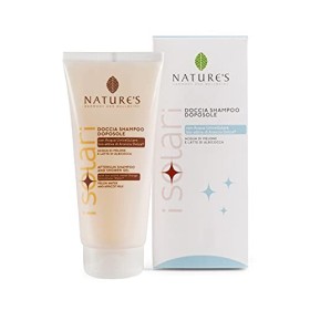 NATURE'S I Solari Docciashampoo Doposole, Bagno schiuma dopo sole adatto per corpo e capelli, Shampoo doposole vegano, Elimina s