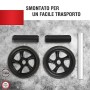 Ultrasport Trainer AB Wheel, Roller e Ruota per Addominali, Ottimo come Attrezzo per il Fitness, Supporto una Dieta Dimagrante, 