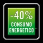Imetec Eco Rapid TH1-100 Stufa Elettrica 2000 W con Tecnologia a Basso Consumo Energetico, Termoconvettore 4 Temperature, Termos