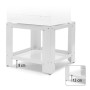 Xavax - Supporto con spazio per accessori per lavatrice/asciugatrice, 60 x 60 x 50, portata 150 kg