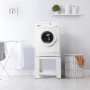 Xavax - Supporto con spazio per accessori per lavatrice/asciugatrice, 60 x 60 x 50, portata 150 kg