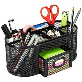 AmazonBasics - Organizer da scrivania in rete, nero