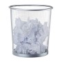 Relaxdays Cestino gettacarte in Metallo da Ufficio pattumiera a Rete Porta-rifiuti Ø 26 cm Alto 27,5 cm Argento