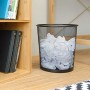 Relaxdays Cestino gettacarte in Metallo da Ufficio pattumiera a Rete Porta-rifiuti Ø 26 cm Alto 27,5 cm Argento