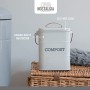 Kitchen Craft LNCOMPGRY Contenitore per compost in acciaio inossidabile Living Nostalgia, 3 litri, aspetto antico, grigio (Frenc