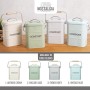 Kitchen Craft LNCOMPGRY Contenitore per compost in acciaio inossidabile Living Nostalgia, 3 litri, aspetto antico, grigio (Frenc