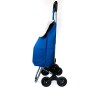 dealux Carrello Shoppy 2.0 Tris Blu Ruote