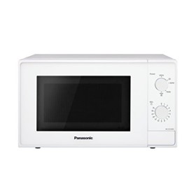 Panasonic NN-E20JWMEPG Forno a Microonde, 20 Litri, diametro del piatto: 25 cm, 800 W, 46 Decibel, Bianco 26x44x44cm