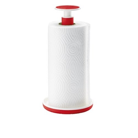 Guzzini Porta Rotolo Push&Stop Kitchen Active Design, Rosso, 14 x h28 cm