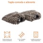 AmazonBasics - Guanto Deluxe in microfibra per la pulizia dell'auto, Confezione da 2