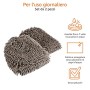 AmazonBasics - Guanto Deluxe in microfibra per la pulizia dell'auto, Confezione da 2