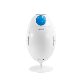 SoldiDesign Ovetto Lacoque ABS contenitore design per la raccolta differenziata, Bianco Amico