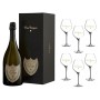 DOM PERIGNON CHAMPAGNE VINTAGE 2008 IN ASTUCCIO 75 CL CON 6 BICCHIERI