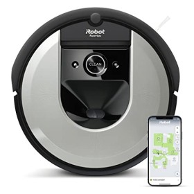 iRobot Roomba i7156 Robot Aspirapolvere, Memorizza la planimetria della tua casa, Adatto per Peli di Animali Domestici, spazzole