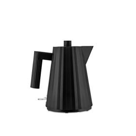 Alessi Plissè MDL06/1 B - Bollitore Elettrico di Design in Resina Termoplastica, 100 cl, Nero