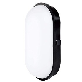 Chestele Lampada da Parete LED Moderna Impermeabile ovale 20W 3000K IP65 Illuminazione Per Esterni e Interni - nero