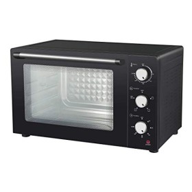 Forno elettrico ventilato 47 lT con girarrosto con doppio vetro di sicurezza e pareti esterne termoisolate