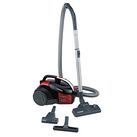 Hoover LA 30 Traino senza Sacco Lander, Rosso/Nero