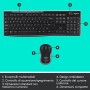 Logitech MK270 Kit Tastiera e Mouse Wireless per Windows, Wireless 2.4 GHz, Mouse ‎Wireless Compatto, 8 Tasti Multimediali e S