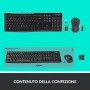 Logitech MK270 Kit Tastiera e Mouse Wireless per Windows, Wireless 2.4 GHz, Mouse ‎Wireless Compatto, 8 Tasti Multimediali e S