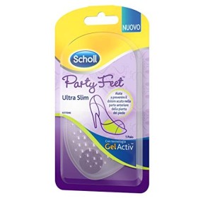 Scholl Party Feet Ultra Slim Cuscinetto in Gel Pianta del Piede Trasparente, 1 Paio