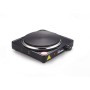 Ardes AR1F19 Fornello Elettrico TIKAPPA F19 in Acciaio Verniciato Diametro Piastra 18,5 cm in Ghisa con Termostato, 1500 W, Nero