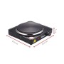Ardes AR1F19 Fornello Elettrico TIKAPPA F19 in Acciaio Verniciato Diametro Piastra 18,5 cm in Ghisa con Termostato, 1500 W, Nero