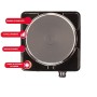 Ardes AR1F19 Fornello Elettrico TIKAPPA F19 in Acciaio Verniciato Diametro Piastra 18,5 cm in Ghisa con Termostato, 1500 W, Nero