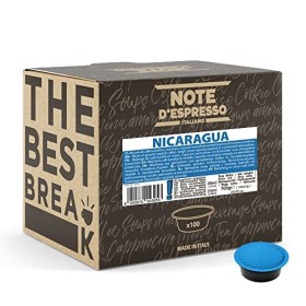Note D'Espresso, capsule di caffè per macchine Lavazza e A Modo Mio, Nicaragua, confezione da 100 x 7 g