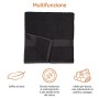 Amazon Basics AB Fade Resitant, 100% Cotone, Nero, 2 Corpo & 4 Mani