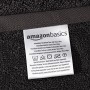 Amazon Basics AB Fade Resitant, 100% Cotone, Nero, 2 Corpo & 4 Mani
