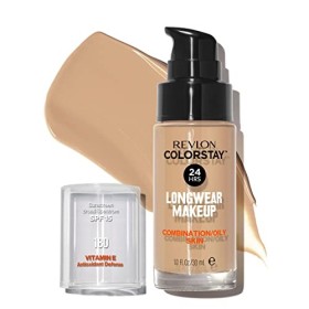REVLON, Fondotinta Colorstay per pelli grasse, flacone con dispenser, 30 ml, N° 180 Sand beige