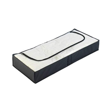 WENKO Custodia sottoletto Deep Black, PEVA, 105 x 15 x 45 cm, Nero