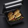 Russell Hobbs 17888-56 Scalda Panini/Grill 3 in 1, 1800 Watt, 1 sola temperatura senza termostato, Acciaio Inossidabile, Nero/Ar