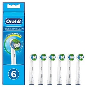 Braun Oral-B 4210201316404 - Testine di ricambio Precision Clean con setole Cleanmaxmiser per una pulizia ottimale, 6 pezzi
