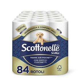 Scottonelle Carta Igienica Soffice e Trapuntata, Confezione da 84 Rotoli